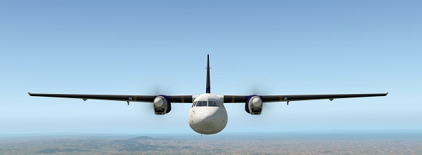 Fokker 50 Front View